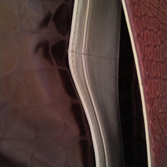 Excellent Condition! Kate Spade brown alligator clutch bag - Picture 6 of 7